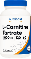 Nutricost L-Carnitine Tartrate Capsules, 500 mg