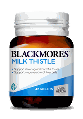 Viên uống Blackmores Milk Thistle, hỗ trợ quá trình phục hồi tế bào gan (Lọ 42 viên)