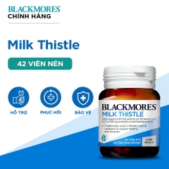 Viên uống Blackmores Milk Thistle, hỗ trợ quá trình phục hồi tế bào gan (Lọ 42 viên)