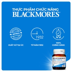 Viên uống Blackmores Milk Thistle, hỗ trợ quá trình phục hồi tế bào gan (Lọ 42 viên)