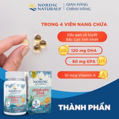 Nordic Naturals Children's DHA Vị Dâu (90/180Viên)