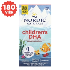 Nordic Naturals Children's DHA Vị Dâu (90/180Viên)