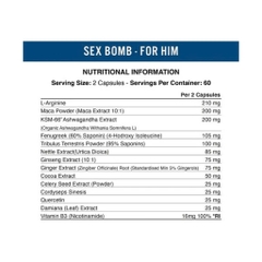 Applied Nutrition Sex Bomb For Him, 120 Capsules (60 Servings)