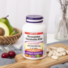 Webber Naturals Glucosamine Chondroitin MSM 120 Viên