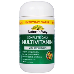 Viên uống Nature’s Way Complete Daily Multivitamin bổ sung vitamin tổng hợp (100/200 Viên)