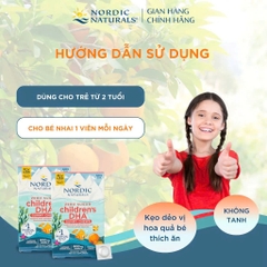 Viên Kẹo Dầu Cá Nordic Naturals Children's DHA Gummy Chew 30 Viên, Cho Bé Từ 3 Tuổi