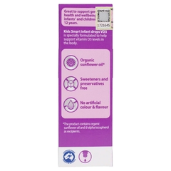 Nature's Way Kids Smart Infant Drops VD3 - Hỗ trợ bổ sung Vitamin D3 cho trẻ (Hộp 13ml)