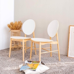Ghế Ăn Gỗ Cao Su Tự Nhiên VIBORG