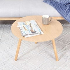 Bàn Sofa – Bàn Cafe – Bàn Trà Gỗ Cao Su màu tự nhiên