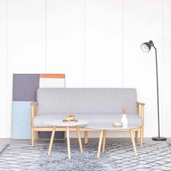 Set 2 Bàn Sofa – Bàn Cafe – Bàn Trà Gỗ Cao Su