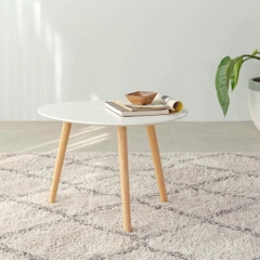 Bàn Sofa – Bàn Cafe – Bàn Trà Gỗ Cao Su Trắng