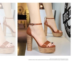 1660  Giày cao gót Bigtree sandal đúp đế 13cm hàng chính hãng bảo hành 1 năm dính nước không bong (bigtree.vn)