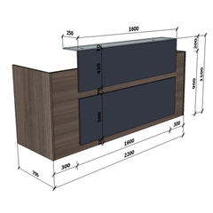 Quầy Lễ Tân QLT109