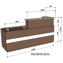 Quầy Lễ Tân QLT104