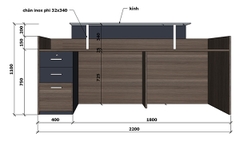 Quầy Lễ Tân QLT109