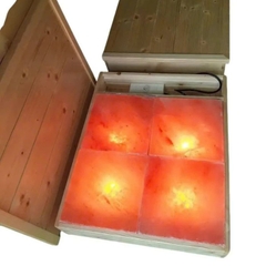 Bàn thiền đá muối Hymalaya loại 4 viên