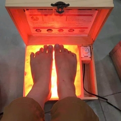 Hộp đá muối ngâm chân Hymalaya mặt cong loại 1 viên