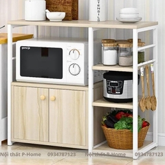 Kệ lò vi sóng có tủ gỗ PHS-06