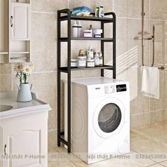 Kệ máy giặt 3 tầng gỗ cao su PH-G9