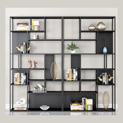 Kệ sách trang trí khung sắt mặt gỗ PH771