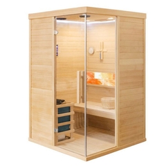 Phòng Xông Hơi Khô Đá Muối Gỗ Thông Mỹ 2 Người 1m2 x 1m2