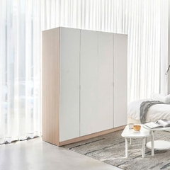 Tủ quần áo 4 cánh to trắng vân gỗ MDF cao cấp PHA-1188STG