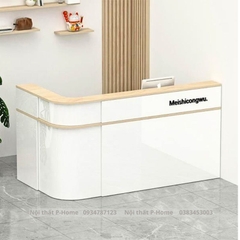 Quầy tính tiền chữ L hiện đại PHL-03