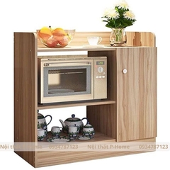 Tủ kệ lò vi sóng gỗ MDF 1 cánh mở PHT-04