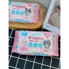 Gói 60 tờ giấy ướt cho bé Kyowa