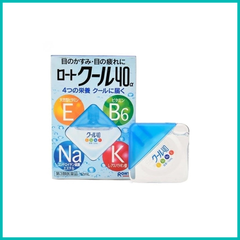 ROHTO - Nước Nhỏ Mắt Vitamin Rotovita Nhật Bản 12ml Màu Xanh (Mát Lạnh)