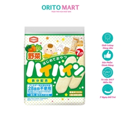 Bánh gạo tươi ăn dặm cho bé Haihain Kameda vị rau củ 40g - Hàng Nhật nội địa