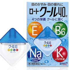 ROHTO - Nước Nhỏ Mắt Vitamin Rotovita Nhật Bản 12ml Màu Xanh (Mát Lạnh)