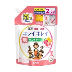 LION_Nước rửa tay Lion 450ml hương đào ( dạng túi)