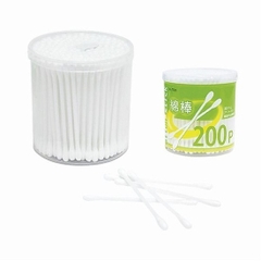 Hộp 200 bông ngoáy tai cao cấp cho người lớn màu xanh lá