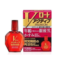 Nhỏ Mắt Rohto V-Premium 15ml Mới nhất màu đỏ dành cho người già