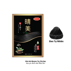 Komi - Dầu Gội Phủ Bạc Thảo Dược Nhật Bản Dạng Gói 10 x 25ml (Màu Nâu Đen)