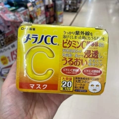 ROHTO - Túi 28 Miếng Mặt Nạ Vitamin C Melano CC Dưỡng Sáng, Giảm Thâm Sạm Nhật Bản