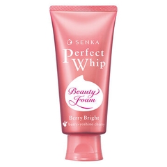 Senka - Sữa Rửa Mặt Senka Perfect Whip Berry Bright Làm Sạch Sâu & Dưỡng Sáng Hồng Da 100g