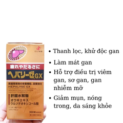 Kracie - Viên Uống Giải Độc Gan, Hạ Men Gan Cao Cấp Hepalyse GX 360 viên