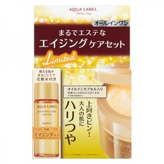 Shiseido - Set Kem Dưỡng Da Và Lotion Shiseido Aqualabel Special Gel Cream A Oil In Chống Lão Hoá 90g (Bản Limited)