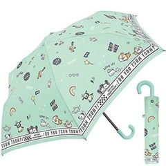 Disney - Ô Gấp Siêu Nhẹ Chống Gió Disney Màu Xanh Ngọc Size 110cm