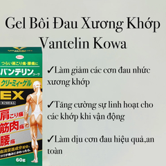 Kowa - Dầu Xoa Bóp Giảm Đau Xương Khớp Vantelin Kowa EX Nhật Bản 60g