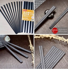 SHIKISAI - Set 10 đôi đũa nhựa kháng khuẩn chịu nhiệt 210 độ Shikisai Japan