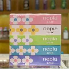 NEPIA - Lốc 5 hộp giấy ăn siêu dai hình hoa Nhật Bản (300 tờ x 5)