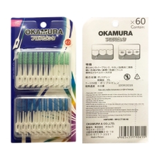 Okamura - Tăm Nha Khoa Silicon Siêu Mềm (Vỉ 60 Chiếc)