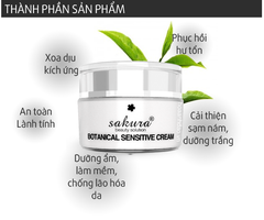 Sakura Beauty - Bộ 3 Sản Phẩm Chăm Sóc Da Nhạy Cảm