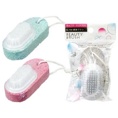 Bath Goods - Đá Bọt Chà Gót Chân Kèm Bàn Chải Cọ Móng