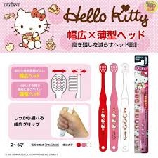 EBISU_Bàn Chải Đánh Răng Ebisu Hello Kitty Nhật Bản Cho Bé từ 2 - 6 tuổi