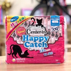 Unicharm - Băng Vệ Sinh Ban Ngày Unicharm Center-in Happy Catch 21cm 38 Miếng (Không Cánh)