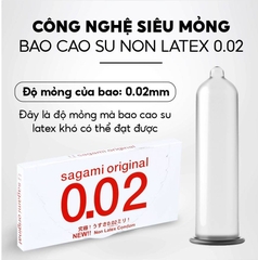 Sagami - Bao Cao Su Sagami Original 0.02mm - 2 Chiếc